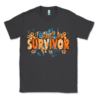 Smoke I am a survivor orange ribbon Kidney Cancer Classic Tee - NancyCooperArtShop