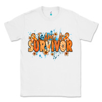 I Am A Survivor Orange Ribbon Kidney Cancer Classic Tee | Teevron