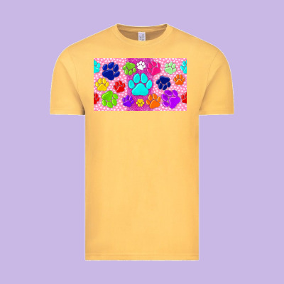 Paw Print Vintage Tee Designed By Tumblerdesignbyshophia