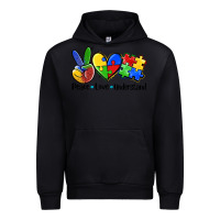 Black peace love  cure Urban Hoodie - AdoDesignShop