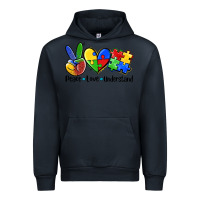 Navy peace love  cure Urban Hoodie - AdoDesignShop