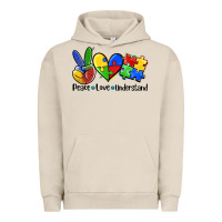 Pigment French Oak peace love  cure Urban Hoodie - AdoDesignShop