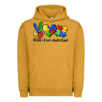 Pigment Peanut Butter peace love  cure Urban Hoodie - AdoDesignShop