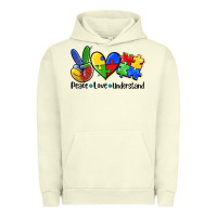 Pigment Pistachio peace love  cure Urban Hoodie - AdoDesignShop