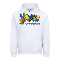 White peace love  cure Urban Hoodie - AdoDesignShop