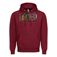 Burgundy so loved jhon 3.16 Zipper Hoodie - SublimationCraftShop