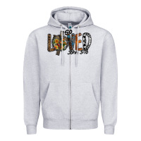 Heather Grey so loved jhon 3.16 Zipper Hoodie - SublimationCraftShop