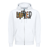 White so loved jhon 3.16 Zipper Hoodie - SublimationCraftShop
