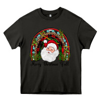 Asphalt merry christmas y'all rainbow Heavy Core Tee - JahusDesignShop