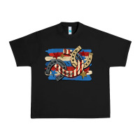 Black 4th of july horseshoe Urban Heavy Tee - CowGirlArtShop