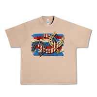Burro 4th of july horseshoe Urban Heavy Tee - CowGirlArtShop
