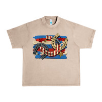 French Oak 4th of july horseshoe Urban Heavy Tee - CowGirlArtShop