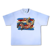 Grape Ice 4th of july horseshoe Urban Heavy Tee - CowGirlArtShop
