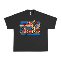 Pigment Black 4th of july horseshoe Urban Heavy Tee - CowGirlArtShop