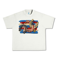 Pistachio 4th of july horseshoe Urban Heavy Tee - CowGirlArtShop