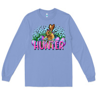 Colony Blue Egg hunter Easter Day Long Sleeve Tee - CowGirlArtShop