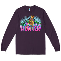 Plum Egg hunter Easter Day Long Sleeve Tee - CowGirlArtShop