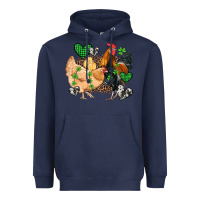 Navy st patricks day coop animals Heavyweight Hoodie - Artiststas