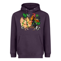 Plum st patricks day coop animals Heavyweight Hoodie - Artiststas