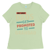 Matcha Only Great Dads Get Promoted To Grandad Ladies Tee - Bettercallsaul