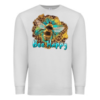 Dove Grey bee happy Premium Sweatshirt - Artiststas