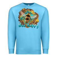 Ocean Blue bee happy Premium Sweatshirt - Artiststas