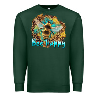 Sports Green bee happy Premium Sweatshirt - Artiststas