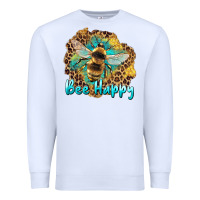 White bee happy Premium Sweatshirt - Artiststas
