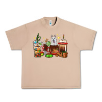 Burro Christmas coffee cups with White Shepherd Urban Heavy Tee - RanaPortraitStore