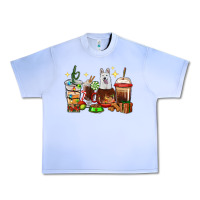Grape Ice Christmas coffee cups with White Shepherd Urban Heavy Tee - RanaPortraitStore
