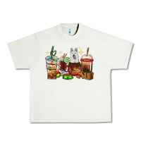 Pistachio Christmas coffee cups with White Shepherd Urban Heavy Tee - RanaPortraitStore