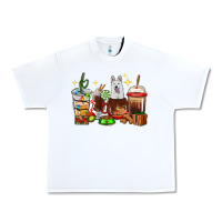 White Christmas coffee cups with White Shepherd Urban Heavy Tee - RanaPortraitStore