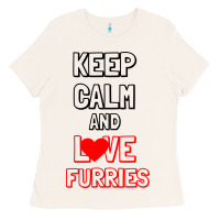 Bone Keep Calm And Love Furries Ladies Tee - Bettercallsaul