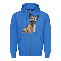 True Royal Skye Terrier Dog Illustrations Zipper Hoodie - LillyAllenDesigns