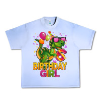 Grape Ice 6th birthday girl t rex pink Urban Heavy Tee - CowGirlArtShop
