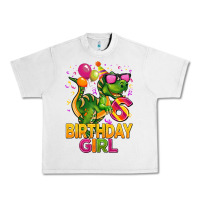 Lunar Rock 6th birthday girl t rex pink Urban Heavy Tee - CowGirlArtShop