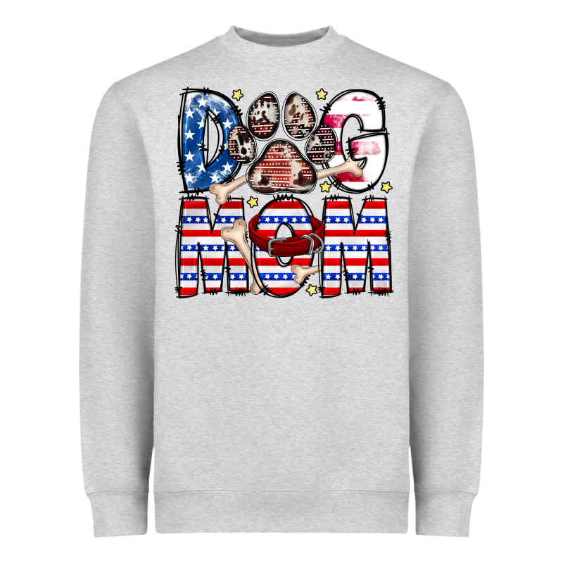 American Dog Mom Heavyweight Sweatshirt by CowhideDigitalArt | Teevron