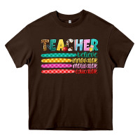 Chocolate Brown teacher believe Heavy Core Tee - Artiststas