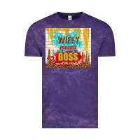 Cloud Purple wifey mama boss Vintage Tee - TumblerDesignByShophia
