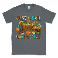 Charcoal Heather Just a Girl Who Loves Fall Classic Tee - texasbilliewilder