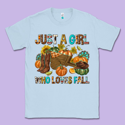 Just A Girl Who Loves Fall Classic Tee Designed By Texasbilliewilder