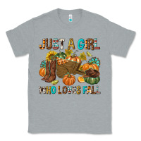 Heather Grey Just a Girl Who Loves Fall Classic Tee - texasbilliewilder