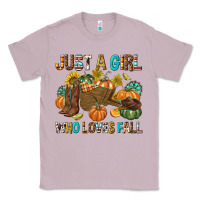 Lilac Just a Girl Who Loves Fall Classic Tee - texasbilliewilder