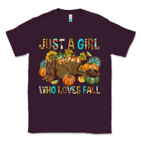 Plum Just a Girl Who Loves Fall Classic Tee - texasbilliewilder