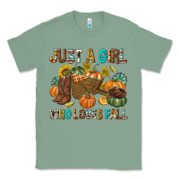 Sage Just a Girl Who Loves Fall Classic Tee - texasbilliewilder