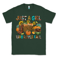 Sports Green Just a Girl Who Loves Fall Classic Tee - texasbilliewilder
