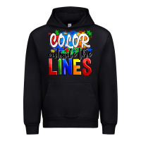 Black color outside the lines Urban Hoodie - AdoDesignShop
