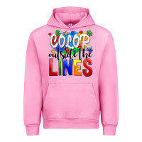 Fuchsia Pink color outside the lines Urban Hoodie - AdoDesignShop
