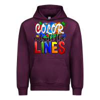 Mauve Wine color outside the lines Urban Hoodie - AdoDesignShop