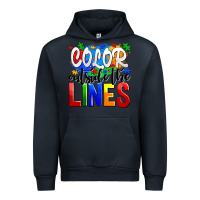 Navy color outside the lines Urban Hoodie - AdoDesignShop